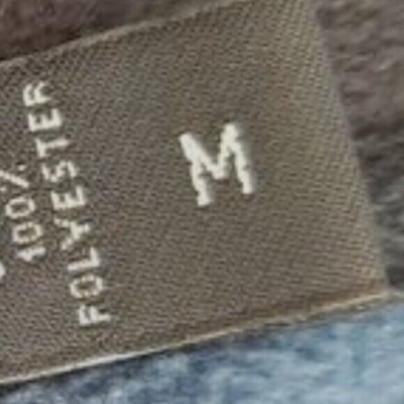 NAUTICA / Half-Zip Fleece Comfy Pullover Sweatshirt Blue Men's Sz M - Picture 9 of 9